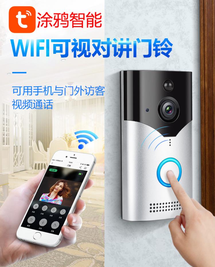 涂鴉USB低功耗電池可視門鈴DB602 tuya可視門鈴 第2張
