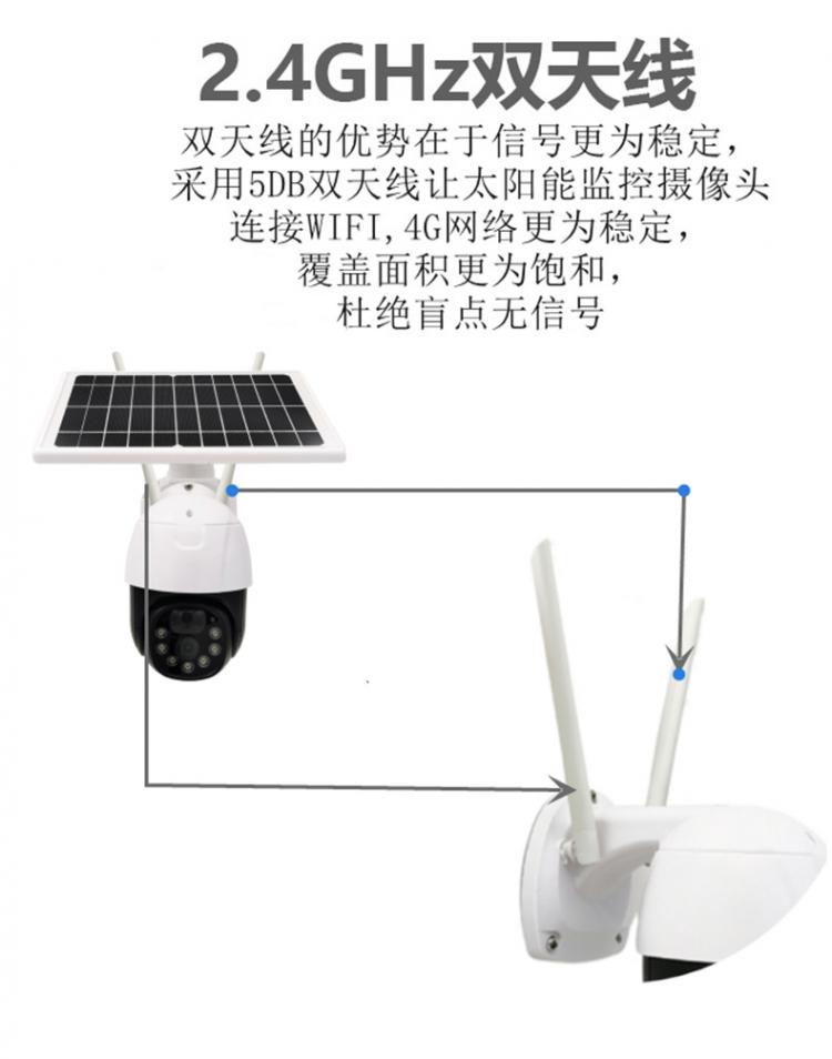涂鴉2.8寸戶外防水無線球機Tuya4G太陽能監控海思低功耗攝像頭電池攝像機 4G太陽能攝像機 第8張-家家安科技 涂鴉2.8寸戶外防水無線球機Tuya4G太陽能監控海思低功耗攝像頭電池攝像機 4G太陽能攝像機 第8張