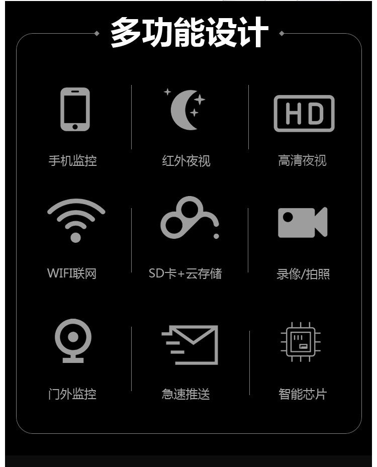 涂鴉低功耗wifi無線電池可視門鈴家用T30Tuya tuya可視門鈴 第3張