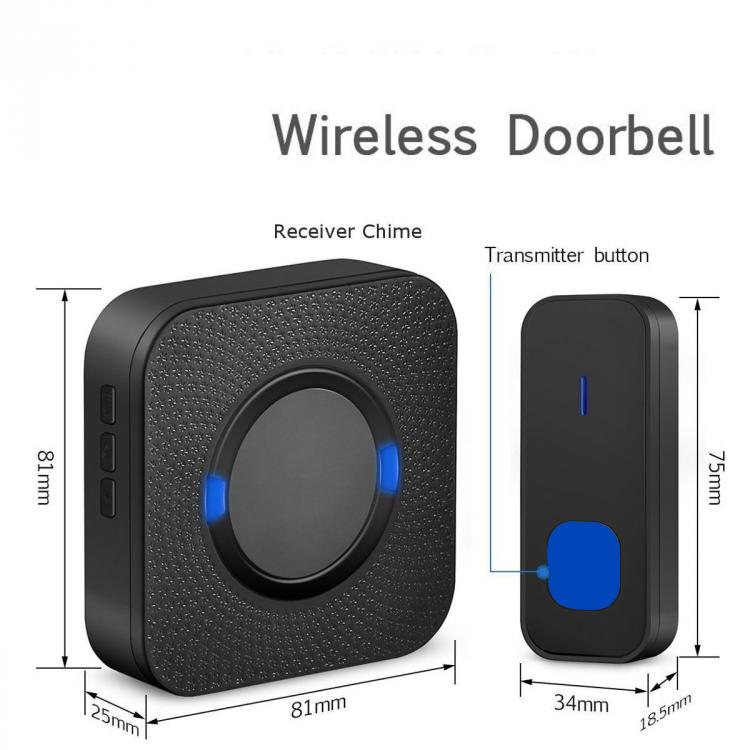 家用直流電池?zé)o線電子門鈴遠(yuǎn)距離防水音樂門鈴N6SK 直流電池門鈴 第6張