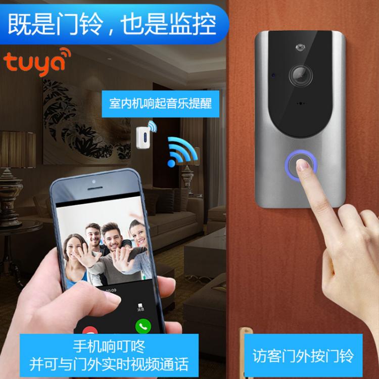 涂鴉智能低功耗電池可視門(mén)鈴DB601 tuya可視門(mén)鈴 第4張