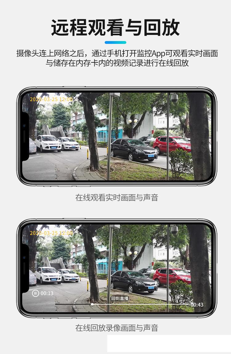 涂鴉4G監控Tuya低功耗太陽能監控攝像機wifi無線室外高清攝像頭 4G太陽能攝像機 第6張