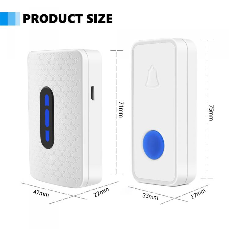 USB家用無線門鈴遠距離防水直流音樂電子門鈴 USB供電門鈴 第7張-家家安科技 USB家用無線門鈴遠距離防水直流音樂電子門鈴 USB供電門鈴 第7張