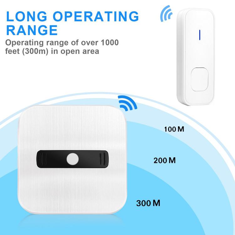 交流供電家用遠距離遙控無線門鈴N8白色 交流供電門鈴 第3張