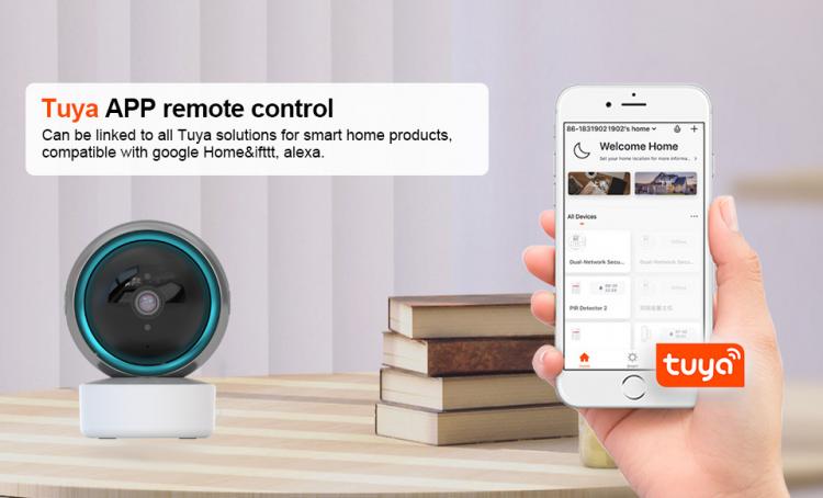 家用IP網絡攝像機Tuya涂鴉智能云臺WIFI無線監控攝像頭高清YT16 室內網絡攝像機 第4張