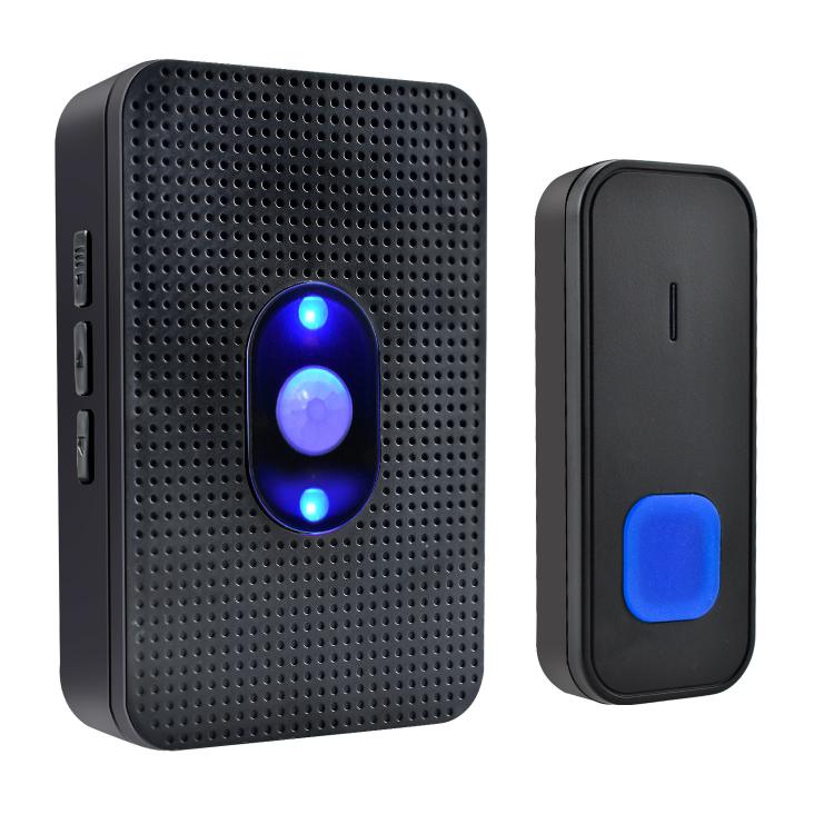 紅外感應家用無線門鈴遠距離防水小夜燈電子門鈴N108K 夜燈門鈴 第1張