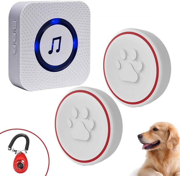 LIKEPAI Dog Doorbells for Potty Training-Wireless Dog Door Bell for Dog Puppy Training Sliding Door Go Outside Doorbell and Wate Product Center 第1張-家家安科技 LIKEPAI Dog Doorbells for Potty Training-Wireless Dog Door Bell for Dog Puppy Training Sliding Door Go Outside Doorbell and Wate Product Center 第1張