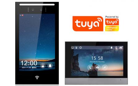 家家安涂鴉智能tuya人臉識別可視對講門禁一體機雙目高清可視對講