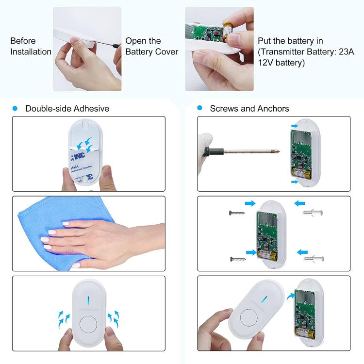 交流供電無線家用防水門鈴300米遠距離傳輸55首鈴聲美規歐規英規澳規日規插頭N99G 交流供電門鈴 第3張