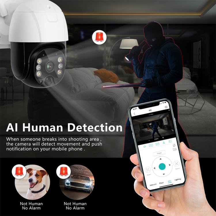 涂鴉tuya低功耗4G太陽能戶外監(jiān)控WIFI無線500萬高清防水夜視IP攝像機人形檢測360度云臺運動跟蹤5倍光學(xué)變焦攝像頭球機 4G監(jiān)控攝像機 第6張