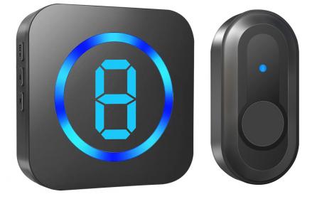 家家安多防區LED數顯智能無線叮咚防水門鈴新品上線