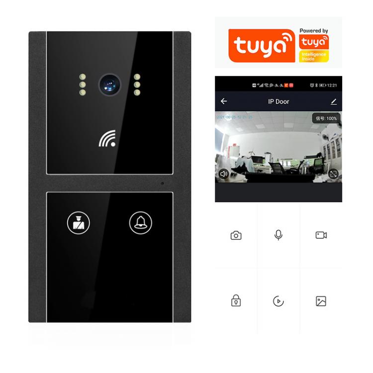 室內智慧屏tuya涂鴉智能樓宇可視對講主機聯動開鎖門禁白色H5+7008 品牌動態 第5張