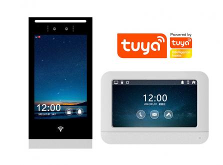 家家安別墅寫字樓商用辦公樓公寓小區(qū)配套專用可視對(duì)講一對(duì)一套裝WIFI人臉識(shí)別開(kāi)鎖手機(jī)APP遠(yuǎn)程開(kāi)門