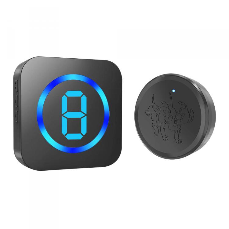 LED數顯多防區寵物觸摸門鈴套裝跨境防水無線老人SOS呼叫求助按鈕 交流供電門鈴 第1張