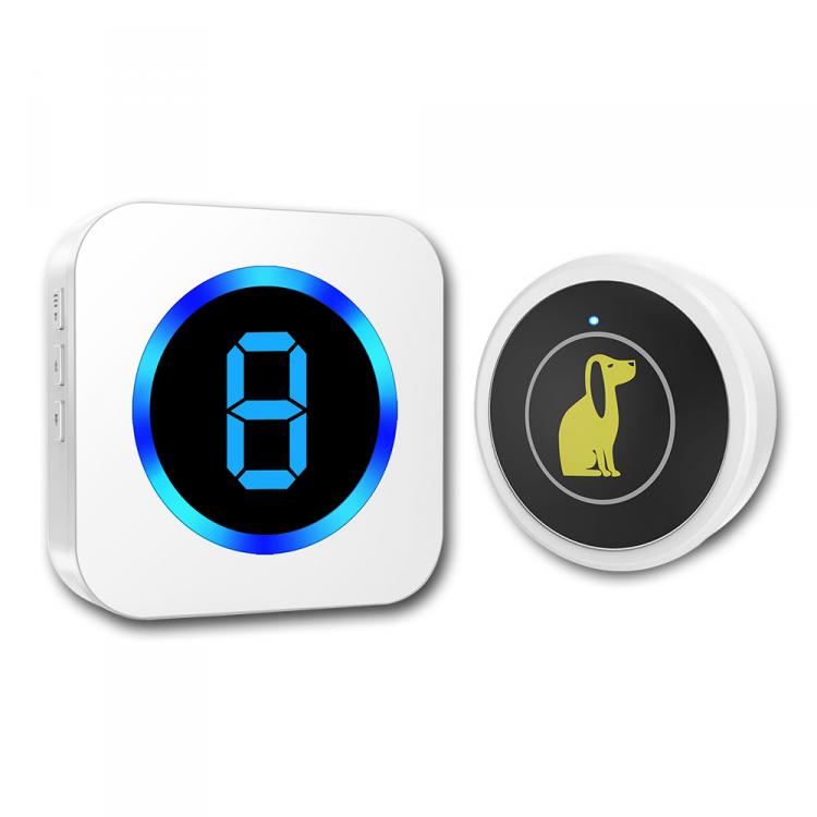 寵物觸摸無線門鈴老人呼叫器按鈕一鍵求助家用無線門鈴數顯多防區 品牌動態 第2張