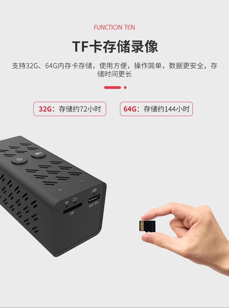 tuya無線WIFI高清迷你電池攝像機3000mah大容量mini高清監控攝像頭涂鴉4G電池監控 品牌動態 第4張